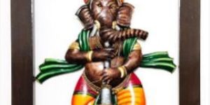 Handcrafted Metal Ganesh Ji Frame