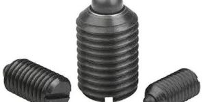 Spring Plunger with Slot and Ceramic Ball