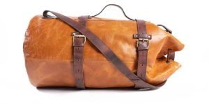 Leather Army Duffle Bag