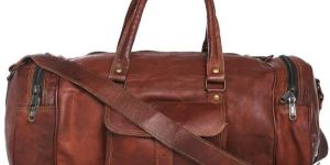 Leather Gym Duffel Bag