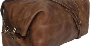 Leather Military Duffle Bag 24