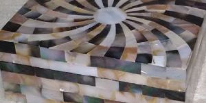 MDF Wood Box Shell Inlaid