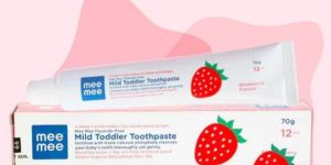 Mee Mee Fluoride-free Mild Toddler Strawberry Toothpaste