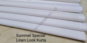 White Kurta Fabric