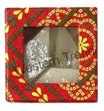 Handmade Kaju Katli Wax Candle For Diwali Decoration