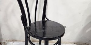 Black Bentwood Round Back Cafe Chair