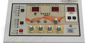 Portable Four Channel Tens Cum Ultrasonic Therapy Machine Physio Combination 4TU