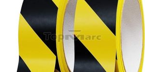 Black & Yellow Hazard Tape for Floor Marking
