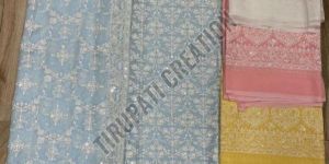 Ladies Georgette Unstitched Suit Fabric