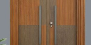 2050X1500 Mm Teak Steel Entrance Door