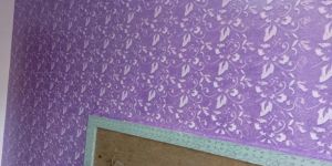 Royal Pattern Wallpapers PVC Purple Interior Wallpaper