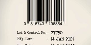 Mfg Exp Batch Number Label