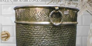 brass handicraft flower planter pot