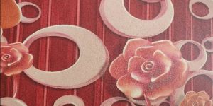 Red Printed Wallpaper For Wall
