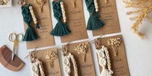 Handmade Personalized Macrame Keychain