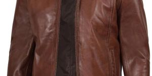 Mens Brown Lambskin Leather Jacket