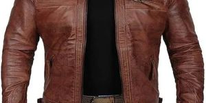 Mens Casual Leather Jacket