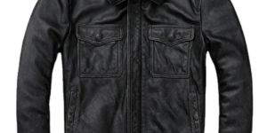 Mens Factory Made Leather Jacket