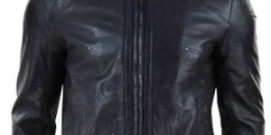 Mens Hooded Leather Jacket