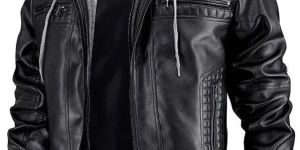 Mens Waterproof Leather Jacket