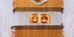 Striped Korai Grass Placemat Set