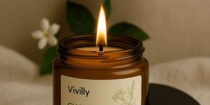 Handmade Glass Scented Candle