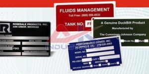 Silver Aluminium Etching Name Plates