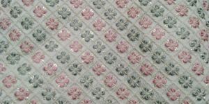 Dn-134 38 Inch Embroidery Malai Zorba Silk Fabric