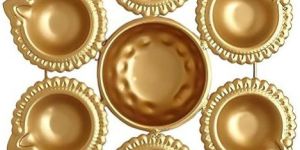 Elegant Brass Diya Urli for Diwali Handcrafted Bowl for Floating Flowers & Tea Light Candles