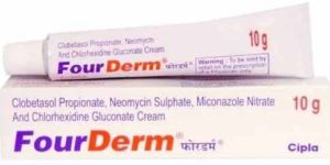 10gm Fourderm Chlorhexidine Gluconate Clobetasol Miconazole Neomycin Cream