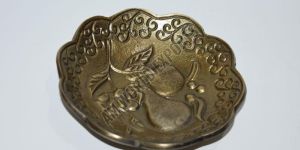 Antique Style Metal Decorative Platter