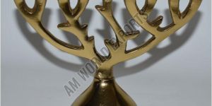 Classic Golden Menorah