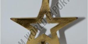 Golden Star Shaped Taper Candle Holder