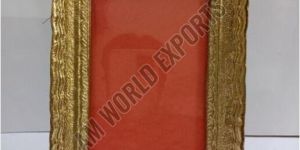 Golden Textured Rectangular Aluminium Photo Frame