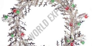 Silver Holly and Berry Wreath