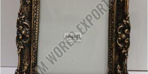 Vintage Black and Gold Ornate Square Photo Frame