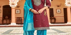 Pure Cotton Kurti Patiala Dupatta Set