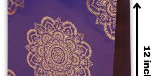 Royal Purple Gold Foil Gift Bag