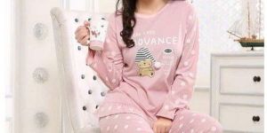 Ladies Printed Night Suit Set