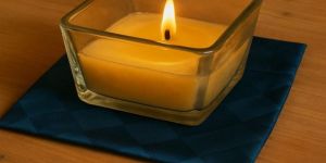 Transparent Glass Candle Jar