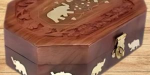 Octagonal Wooden Jewellery Box