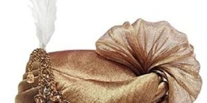 Golden Wedding Wear Designer Groom Safa