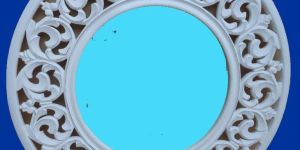 Decorative White Resin Frame for Wall Accent Panel