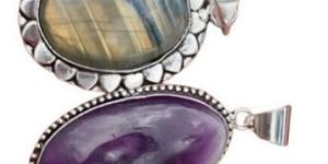 Natural Crystal Gemstone Pendants