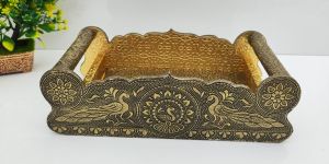 Dry Fruit Tray With 6 Glass Jar