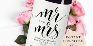 Custom Printed Wine Bottle Label