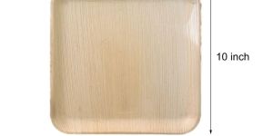 10 Inch Square Areca Leaf Plate