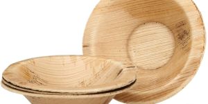 4 Inch Round Areca Leaf Bowl