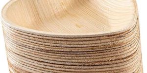 6 Inch Heart Shape Areca Leaf Bowl