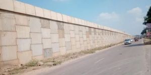 Concrete Panel Build Reinforced Soil Retaining Wall